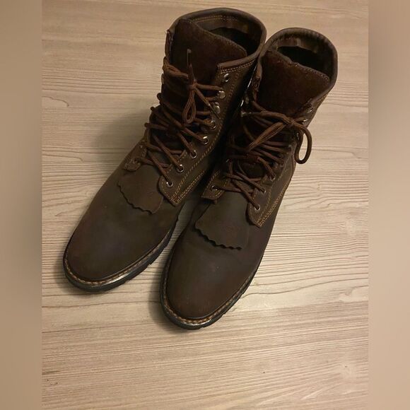 Rugged Brown Leather Boots for Men main image 3